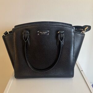 Kate Spade Black Saffiano Leather Satchel
